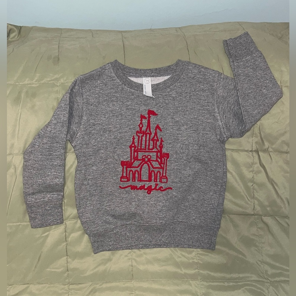 Disney Puff Castle Child Sweatshirt Size 3T